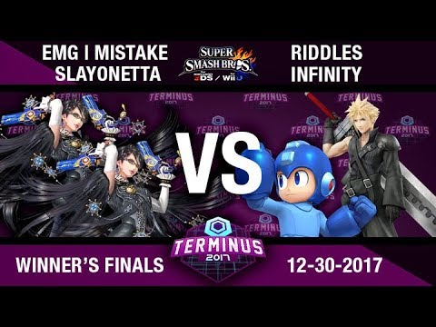 [SSB4] Terminus 2017 (Doubles): EMG | Mistake + Slayonetta vs Riddles + Infinity (Winners Finals)