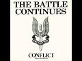 Conflict ‎– The Battle Continues 7" (1985) [VINYL RIP] *HQ AUDIO* *RE-ENGINEERED*