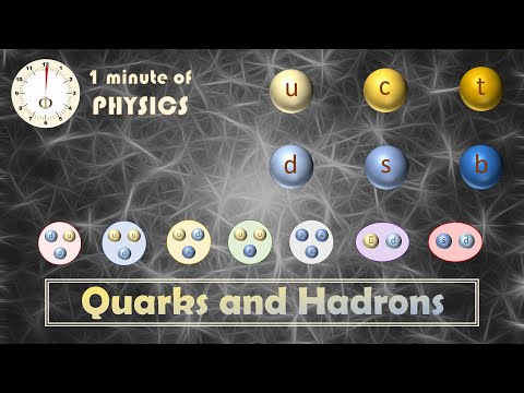 Quarks and Hadrons (1 Minute of Physics)