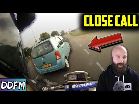 Prepared Rider Dodges Van