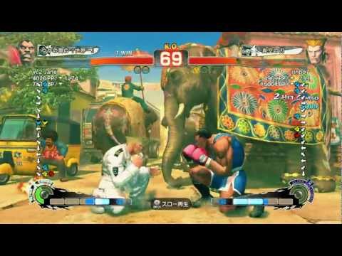 SSF 4 AE(2012) vc2 Janet(Boxer) VS rinbo7(Guile)-7