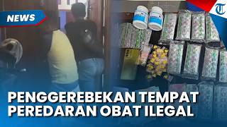 DETIK-DETIK Penggerebekan Tempat Diduga Peredaran Obat Ilegal di Bogor, 2 Pelaku Dibekuk