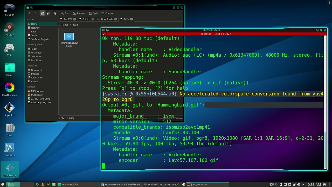 How To Convert MP4 To Animated GIF In Linux