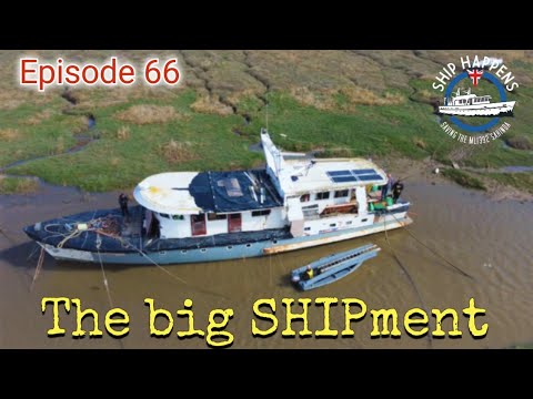 Ep 66 - Flat Pack Boat Roof! Moving Our Roof To The Boat #boatrestoration