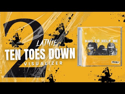 Latnie - Ten Toes Down Visualizer (Lyrical Rap Music)