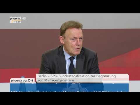 Begrenzung von Managergehältern: Thomas Oppermann und Carsten Schneider am 22.02.2017