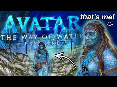 I attended the Avatar Way of Water Premiere as a Na'vi