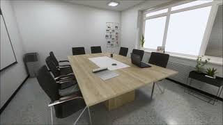 Konferenčný rokovací stôl RS 250 obdĺžnik_sklo