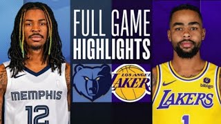 MEMPHIS VS LAKERS FULL GAME HIGHLIGHTS ,HD | NBA TODAY | NBA LIVE | NBA NEWS | NBA HIGHLIGHTS
