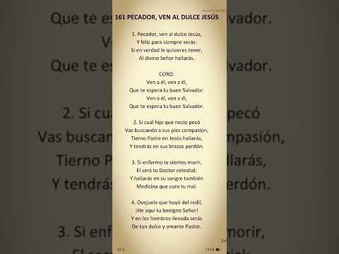 161 PECADOR VEN AL DULCE JESUS