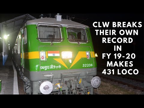 CLW Beats Own Record, Makes 431 Electric Locomotives in FY 20