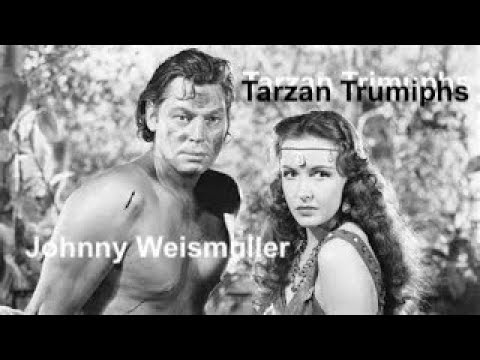 "Tarzan Triumphs" JOHNNY Weismueller & Maureen O'Sullivan (cc'd) Non monetized & non profit
