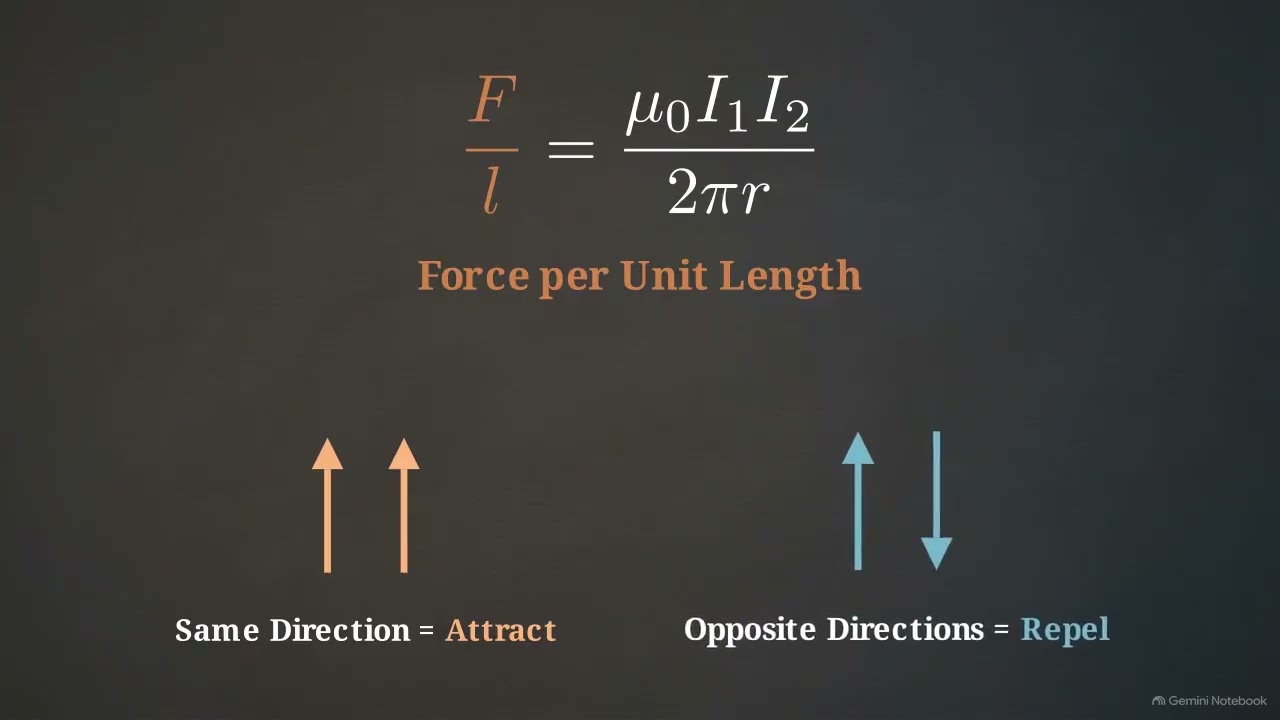 Magnetic Force between Two Parallel Conductors