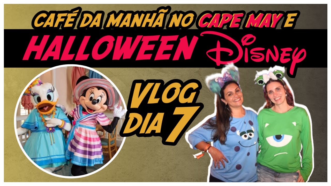 Vlog dia 7: Café da manhã com Minnie e Halloween no Magic Kingdom!🛫 Focando em Orlando