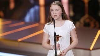 GOLDENE KAMERA award speech of Greta Thunberg video
