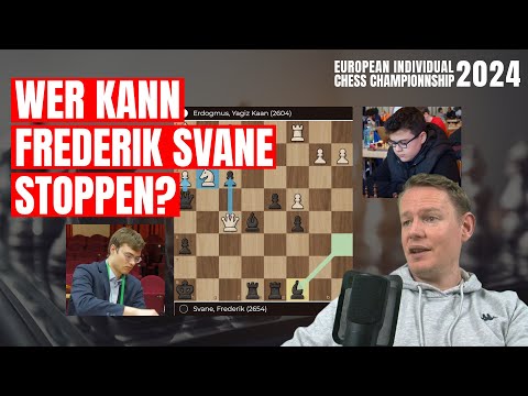 Läuft bei Frederik Svane - Europameisterschaft Runde 9 gegen das 13jährige Supertalent GM Erdogmus