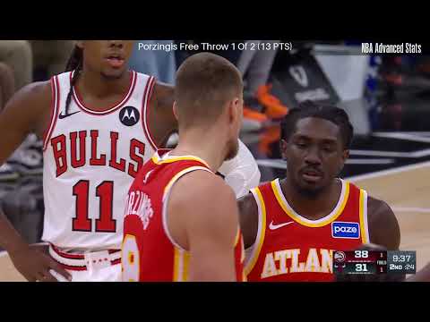 Kristaps Porziņģis Full Play Atlanta Hawks at Chicago Bulls - October 27, 2025