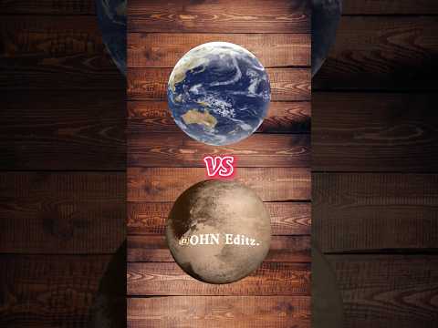 earth vs Pluto #shortvideo #shorts #youtubeshorts