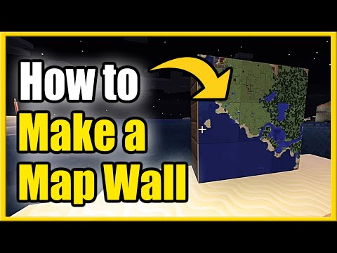YourSixGaming - How to MAKE a MAP WALL in Minecraft 100% Guide (New Method!)