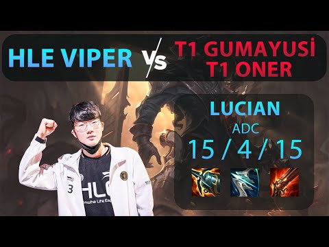 HLF Viper vs T1 Gumayusi and T1 Oner || Viper Lucian vs Gumayusi Aphelios and Oner Viego