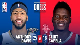 Anthony Davis - New Orleans Pelicans - Clint Capela - Houston Rockets
