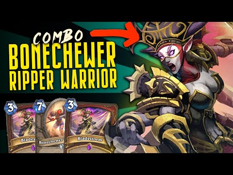 Bonechewer Bladestorm Combo with Ripper Warrior - Ashes of Outland - Hearthstone