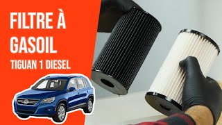 Youtube thumbnail of video "Changer le Filtre à Gasoil Tiguan 1 2.0 TDI ⛽"