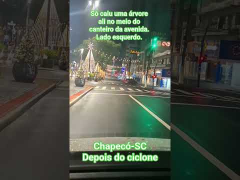 Chapecó após passagem do ciclone.  #chapeco #cicloneextratropical #santacatarina #natal #feliznatal