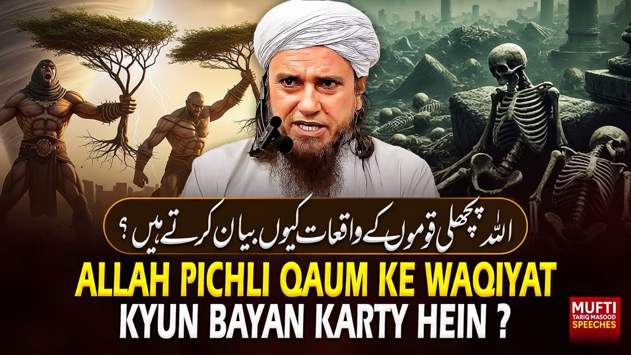 ALLAH pichli Qaum Ke Waqiyat Kiyun Bayan karty Hein ? | Mufti Tariq Masood Speeches 🕋