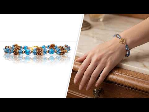 Puffy Cathedral Bracelet - DIY Jewelry Making Tutorial by PotomacBeads