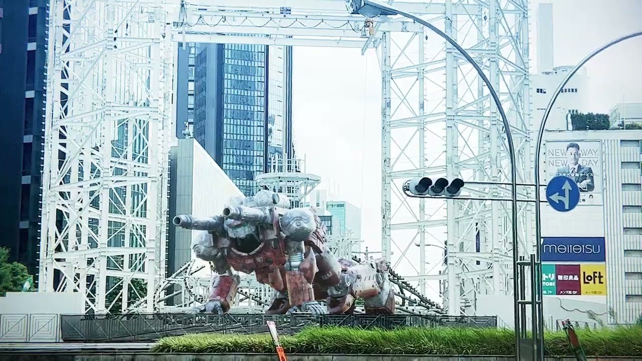 実物大ガンキャノン 射撃体勢  名古屋駅前 乙