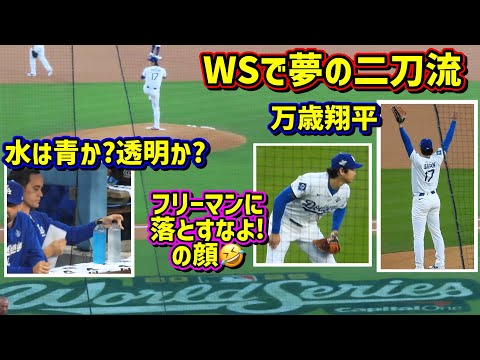 最高‼️ワールドシリーズで二刀流出場にファン歓喜🥹敗戦でも総立ちの大喝采👏 【現地映像】WS第4戦10/28vsブルージェイズShoheiOhtani