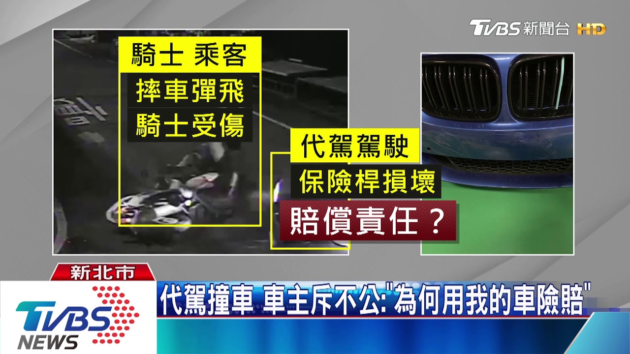 代駕撞車　車主斥不公：「為何用我的車險賠」