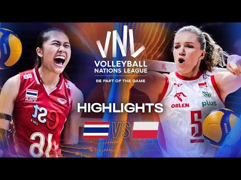 Thailand 🇹🇭 vs. Poland 🇵🇱- Highlights | Week 1 | Women's VNL 2025