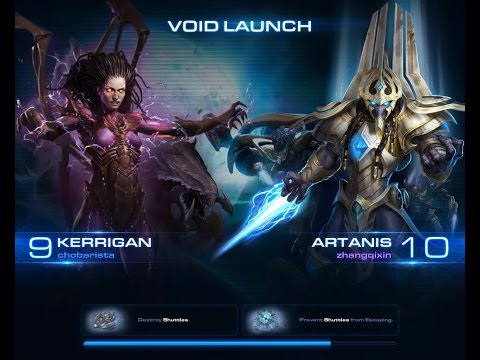 Starcraft 2 Co-Op Kerrigan Launch Hard lvl 9