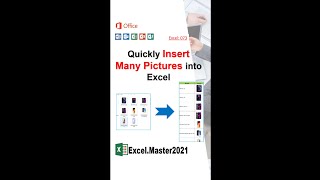 073 Quickly Insert Many Pictures into Excel #shorts #youtubeshorts
