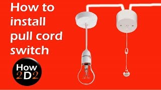 How to install and wire pull cord switch