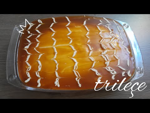 Trilece Turkish dessert | caramel and cream cake | trilece recipe | How to make a Trileçe