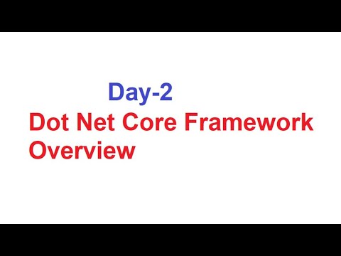 Day-2: Dot Net Core Framework Overview