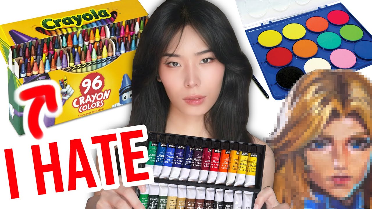 DRAWING WITH ART TOOLS I HATE