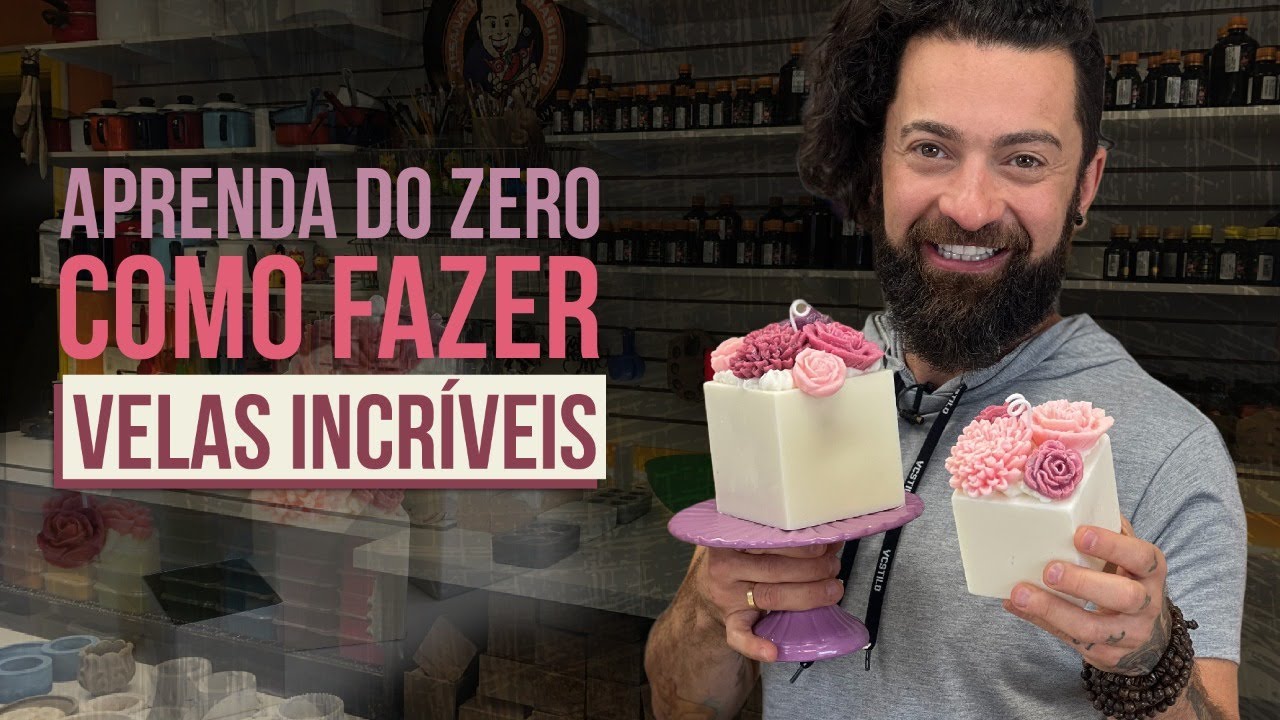 Aprenda a fazer velas aromáticas criativas