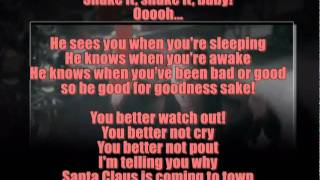 Justin Bieber - Santa Claus Is Coming To Town ( Lyrics )