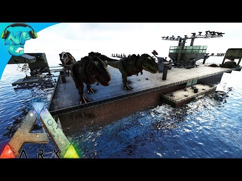 2 Men 1 Base Raid the Air Craft Carrier Base with Friendly Fire McGee! E37 ARK Survival Evolved