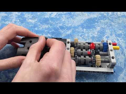 LEGO Technic 6 speed manual transmission with "Safeshift" system