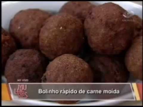 Elisabeth Teodoro Bolinho Rapido de Carne Moida Programa Mulheres 17 10 2013