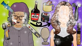 【paperdiy】【making】100歳おばあちゃん👵昔の姿に戻ってみた。#asmr#おばあちゃん#grandma