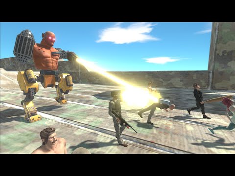 Escape from RUTHLESS CYBORG - Escape from Monster - Animal Revolt Battle Simulator NEW UPDATE