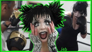 GOTH GIRL BOXING