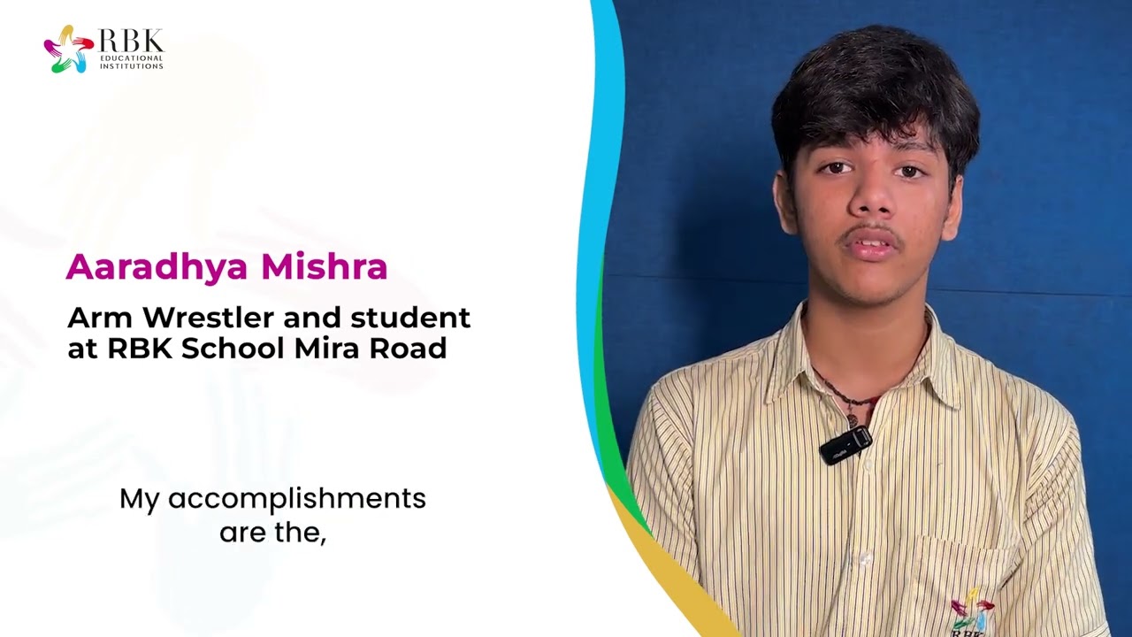 Aaradhya Mishra || Arm Wrestler || RBK School(ICSE), Mira Road