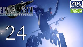 Final Fantasy VII Remake Walkthrough With Mods Part 24 Eligor Boss Fight 4K HDR 60FPS